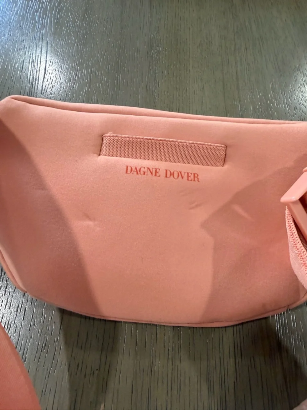 Dagne Dover ACE NEOPRENE FANNY PACK Orange EUC Adjustable Strap Waist Belt - Picture 3 of 11